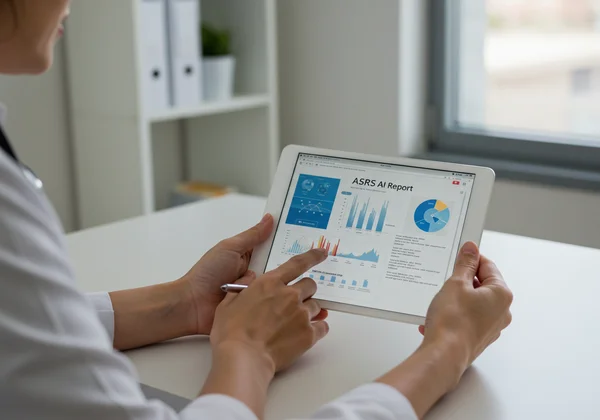 Patient shares AI ADHD report with healthcare professional.