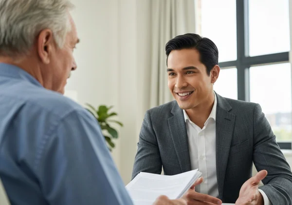 An adult patient consulting with a psychiatrist about ADHD.