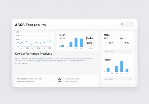 ASRS test report showing detailed scores and analysis