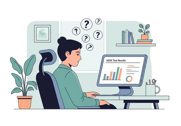 Person contemplating ASRS test results for ADHD