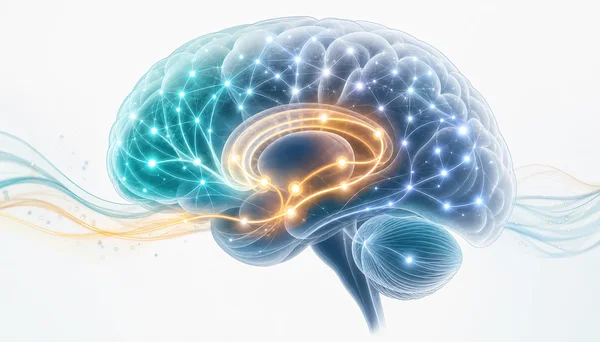 ADHD brain network illustration