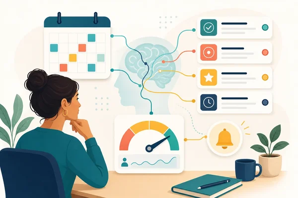 Executive function dashboard